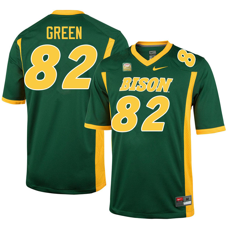 North Dakota State Bison #82 SJ Green College Football Jerseys Stitched-Green